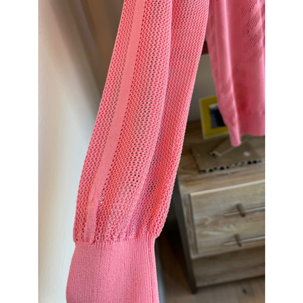 Women’s Rare Doggy Sports Golf Sweater Pink Size 46 Rare - Picture 8 of 8